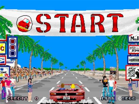 Sega S Outrun Racing Game Sega Arcade Retro Arcade