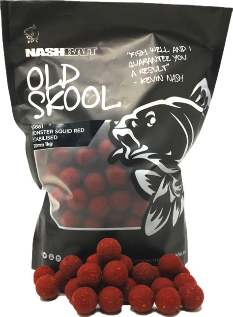 Nash Old Skool Boilies Monster Squid Red Stabilised Mm Kg Glasgow