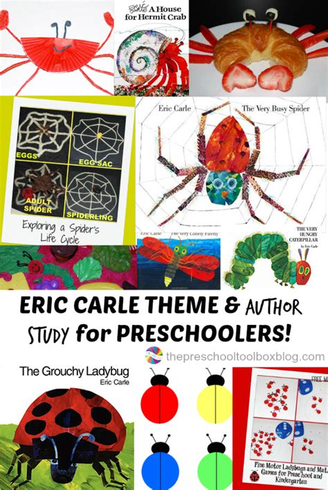 Eric Carle Theme And Author Study Activities For Preschool • The