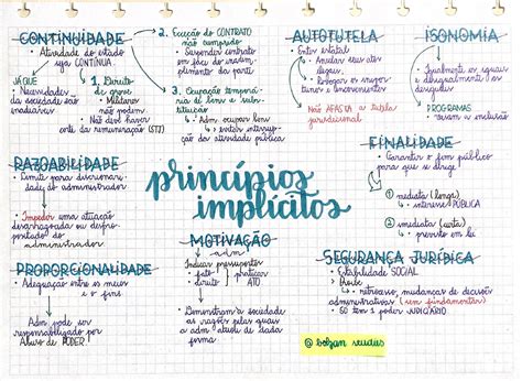 D Adm Princ Pios Impl Citos Mapa Mental Direito Administrativo I