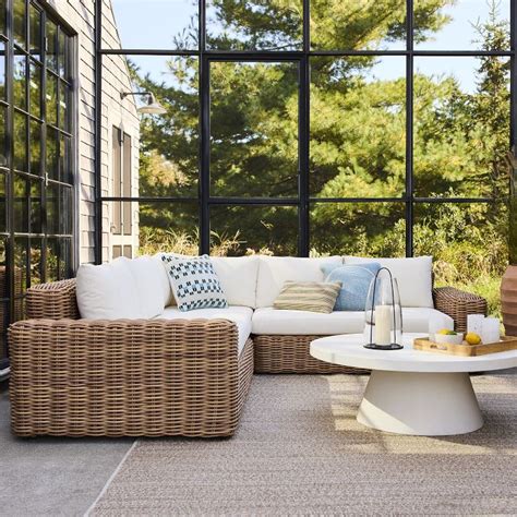 Westport Outdoor Piece L Shaped Sectional West Elm