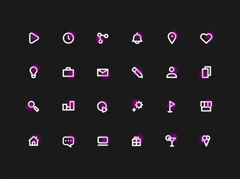 Free Neon Icons - Videohive , After Effects,Pro Video Motion