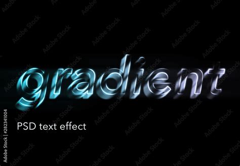 Abstract Gradient Text Effect Stock Template | Adobe Stock