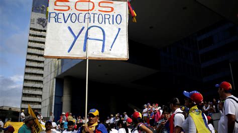 Los Impulsores Del Revocatorio A Maduro Pidieron Un Referéndum Para Que Haya Paz Social En