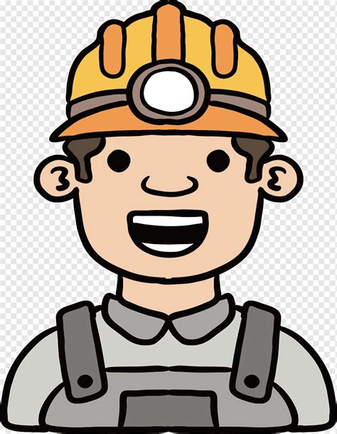 Coal Mining Miner Coal Mine Worker Hand Drawn Construction Worker