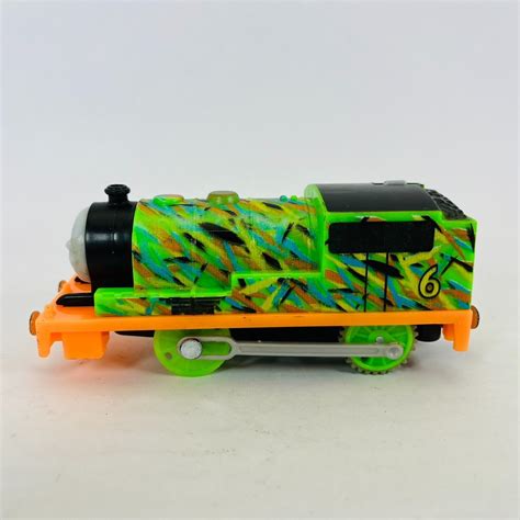 Thomas Friends Trackmaster Hyper Glow Percy Motorized Train Engine