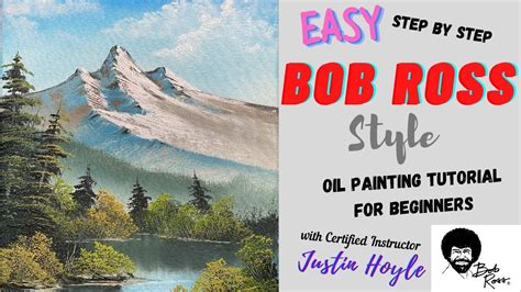 Oil Painting For Beginners Bob Ross Style Step By Step