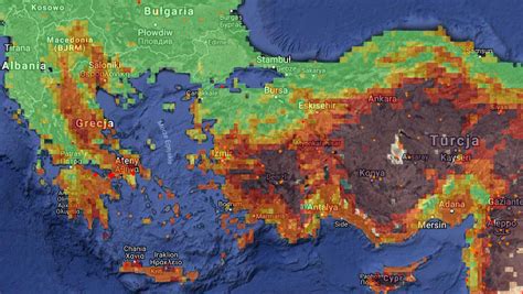 Mapa Pożarów W Grecji Kraków Mapa