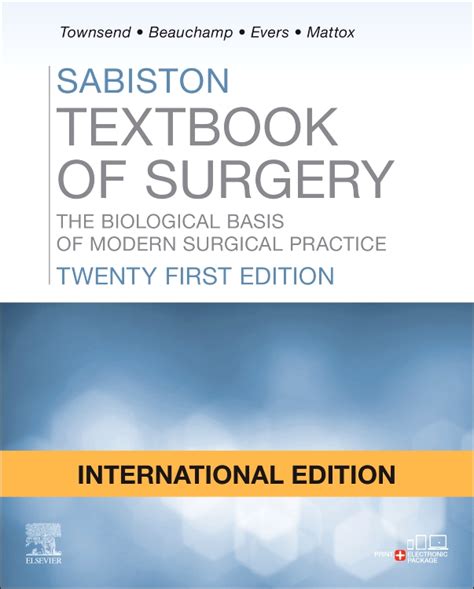 Sabiston Textbook Of Surgery International Edition Edition 21