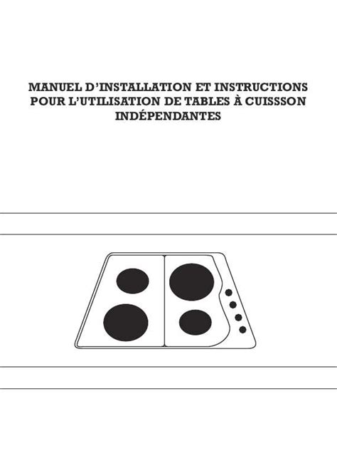 Notice Plaque De Cuisson Sauter Ste Ff Trouver Une Solution Un