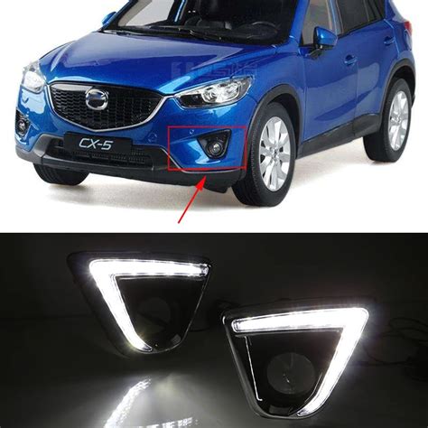 Car Flashing 2pcs For Mazda Cx 5 Cx5 2012 2013 2014 2015 2016 Drl 12v