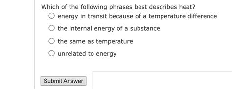 Solved Which Of The Following Phrases Best Describes Chegg