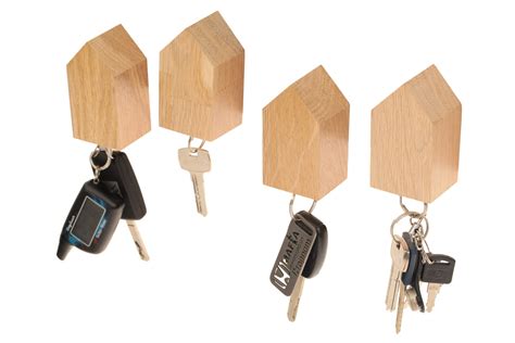 Magnetic Keys Holder Oak Entryway Organizer Etsy