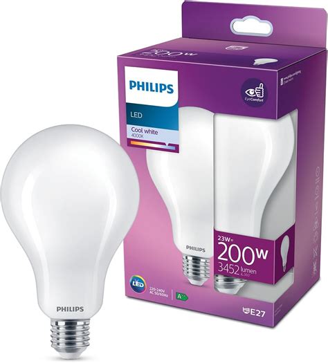 Philips LED Lampadina Goccia Equivalente A 200W Attacco E27 Luce