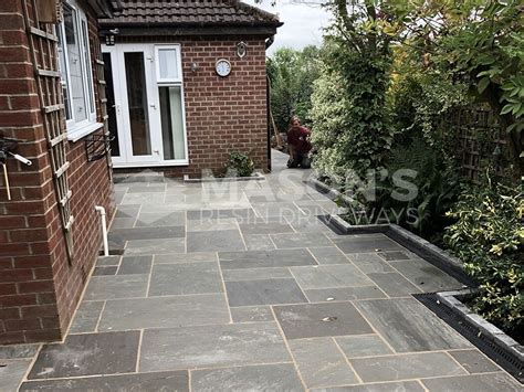 Grey Indian Stone Patio Longton Masons