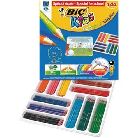 KIDS ÉVOLUTION CLASSPACK 144 CRAYONS COULEURS ASSORTIS K116662 S