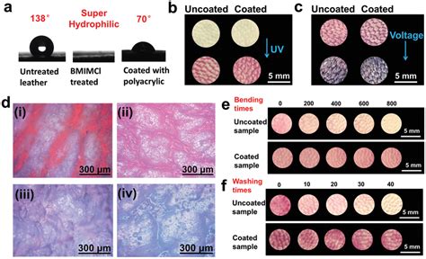 Coating Effect On The Leatherbased Multistimuli Responsive Chromic