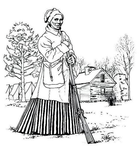 Harriet Tubman Life Coloring Page Black History Month Crafts Harriet