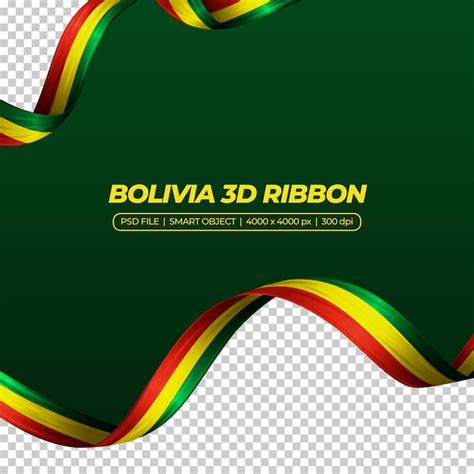 Cinta Con Bandera De Bolivia Color D Archivo Psd Premium