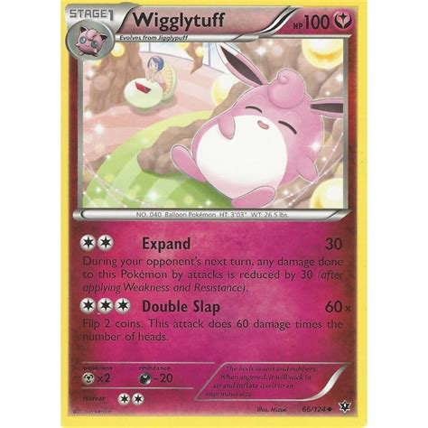 Pokemon Trading Card Game 66 124 Wigglytuff Uncommon XY 10 Fates