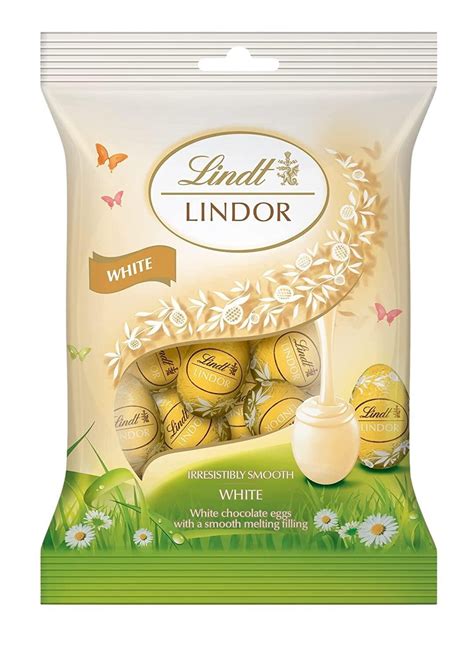 Lindt Lindor Mini Eggs Easter Chocolate White 80g Imported