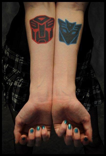 Autobot And Decepticon Symbols Love Them Tattoos Transformer