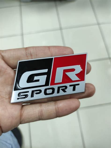 Emblem Logo Belakang GR SPORT Toyota Raize Variasi Hiasan Eksterior