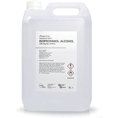 Isopropyl Alcohol 99 9 Isopropanol Pure 1 Litre 1L Propan 2 Ol IPA