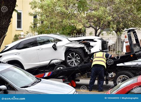 Car Tow Editorial Stock Photo Image Of Collision Wrecked