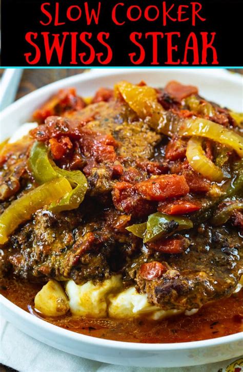 Slow Cooker Swiss Steak Spicy Southern Kitchen