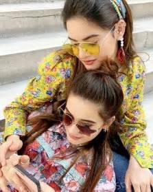 Beautiful Clicks Of Aiman Khan And Minal Khan Style Pk