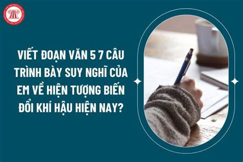 Viết đoạn văn 5 7 câu trình bày suy nghĩ của em về hiện tượng biến đổi