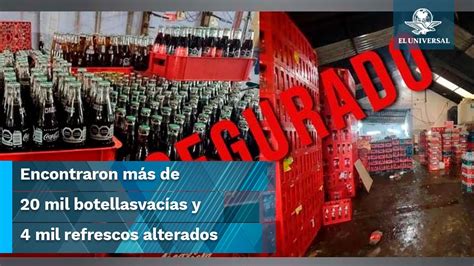 Más Coca Cola pirata aseguran fábrica clandestina ahora en Los Reyes