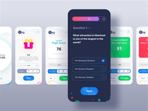 Quiz App Ui Oma By Jd On Dribbble