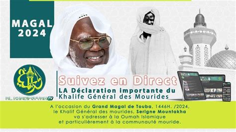 🔴suivez En Direct Lappel Du Khalif Général Des Mourides Pour La Grand