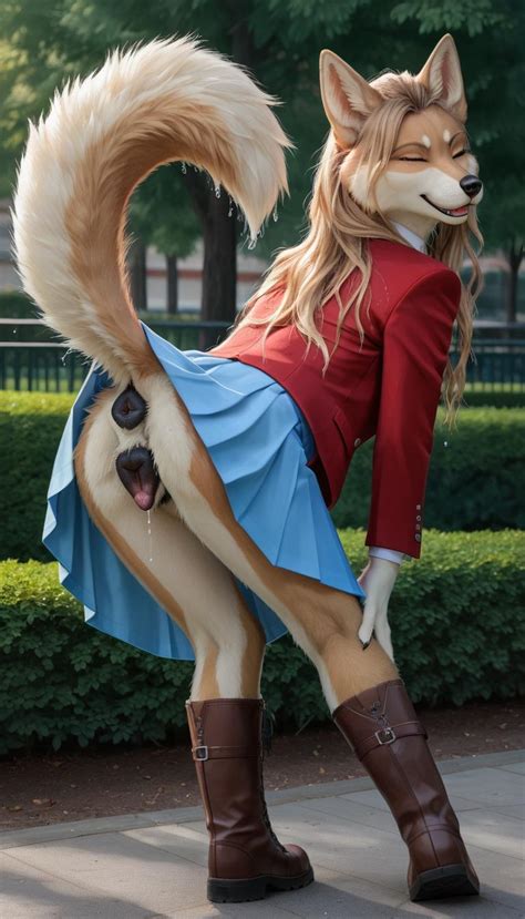 Sexy Anthro Fox Unveils Her Wet Pussy And Fluffy Tail Yiff Party