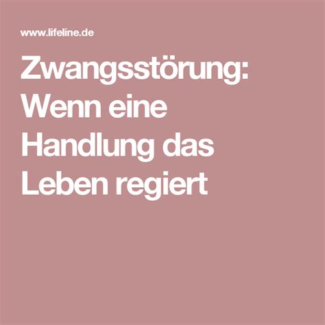 Zwangsst Rung Ursachen Symptome Therapie Zwangsst Rung