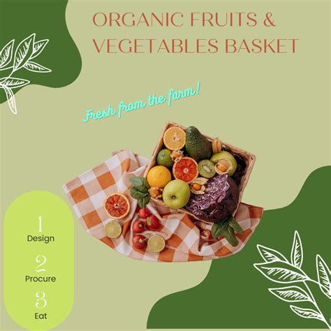 Organic Fruit and Vegetable Basket