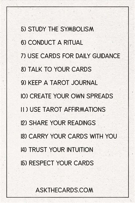 15 Ways To Bond With Your Tarot Cards Cartomancy Daily Reading Tarot