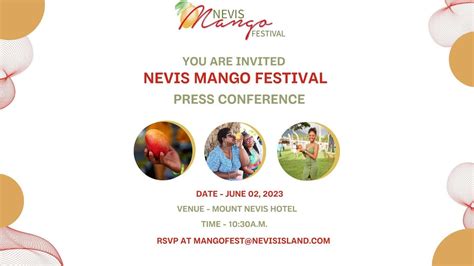 Press Conference Nevis Mango Festival 2023 June 2 2023 Youtube