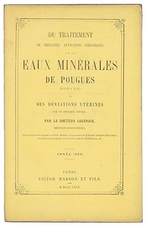 Du traitement de certaines affections chroniques par les eaux minérales