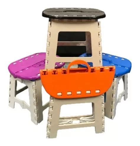 Banquito Banco Plastico Plegable Ni Os Vs Colores Camping En Venta En