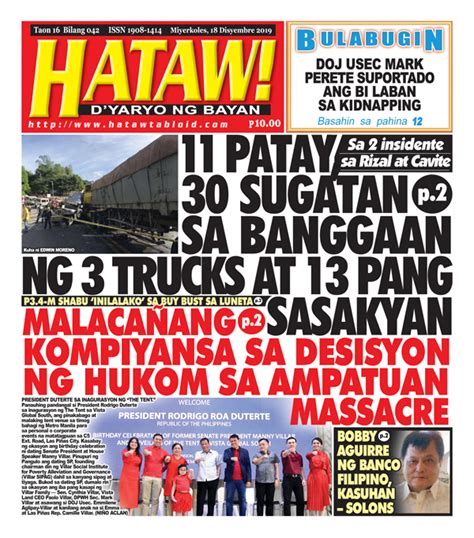 Sa 2 Insidente Sa Rizal At Cavite 11 Patay 30 Sugatan Sa Banggaan Ng 3 Trucks At 13 Pang