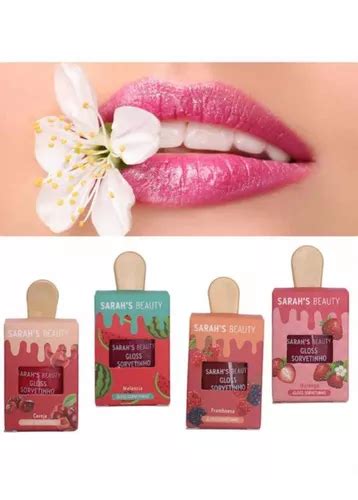 Kit Gloss Labial Glitter Sorvetinho Sarahs Beauty Parcelamento