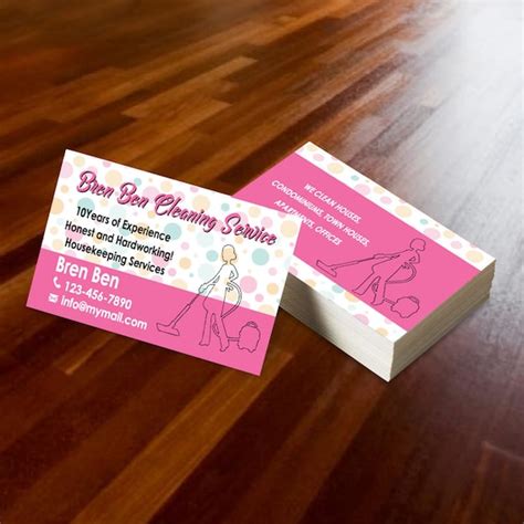 Housekeeping Business Cards