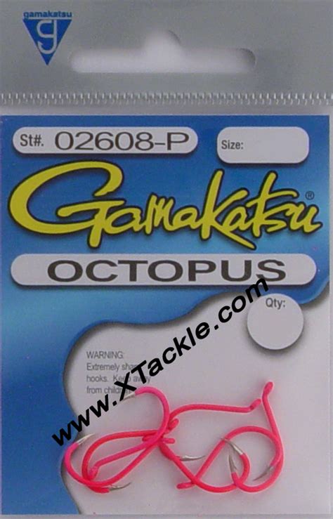 Gamakatsu Fluorescent Pink Octopus Hooks