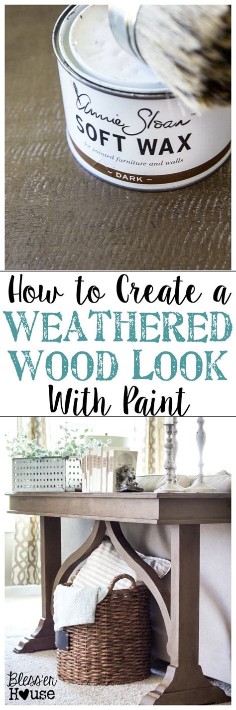 How To Create A Weathered Wood Look With Paint Bless Er House