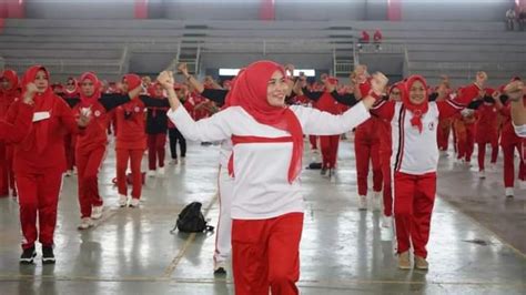 Hut Ke Tahun Ketua Yji Cabang Lampung Selatan Buka Lomba Senam