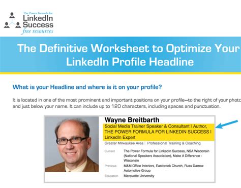 Is it Time for a LinkedIn Profile Headline Tune-up? - Wayne Breitbarth