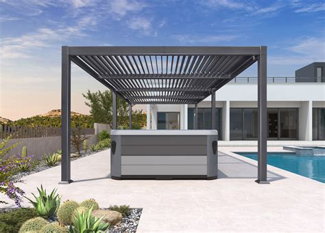 Purple Leaf Louvered Pergola X Huge Patio Aluminum Pergola